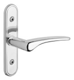 Okensko okovje ROSTEX ročaj in ščit balkon IDEAL (TITAN GOLD) - ROSTEX Ti