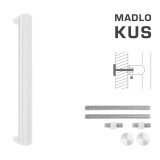 Kljuka za vrata MP FT - K40 40x20 mm UN (WS - bela mat) - kos - MP WS (bela mat)