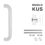KLJUKA MP koda K01 Ø 32 mm UN - razmak 350 mm (WS - Bela mat) - MP WS (bela mat)