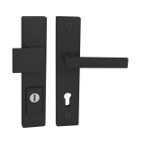 Varnostno okovje MP TI - FORTE PLUS 3214/SQUARE 2275 - SH (debelina vrat 38-45 mm) BS - Črna mat - MP BS (mat črna)