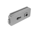 Steklena vrata LOCK UNIQUE R8 - PZ (BN - Brušeno nerjaveče jeklo) - MP BN (brušeno nerjaveče jeklo)