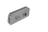 Steklena vrata LOCK UNIQUE R8 - WC (BN - Brušeno nerjaveče jeklo) - MP BN (brušeno nerjaveče jeklo)
