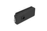 Steklena vrata LOCK UNIQUE R8 - brez sprednje luknje (BS - mat črna) - MP BS (mat črna)