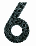Hišne številke MP - LR - 120 mm (Črno kovane) - 6 - MP KOVANO ČRNO