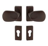 Kljuka za vrata MP WA - FELIX - UR (Rjava (RAL 8017)) - MP Brown