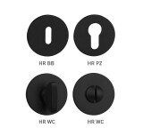 Rozeta za vrata MP TI - R 5S (BS - mat črna) - MP BS (mat črna)