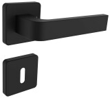 Okovje za vrata ROSTEX DANTE/H z zatiči (ČRNO) - ROSTEX ČRNA