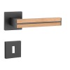 Okovje za vrata MP AS - IMPERATA - HR 7S (BS - Črna mat / hrastov les)