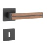 Okovje za vrata MP AS - IMPERATA - HR 7S (BS - Črna mat / orehov les)