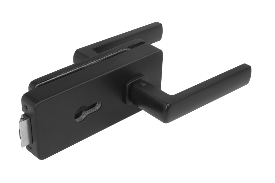 Glass LOCK MP - UNIQUE R8 z ročajem HOSTA - PZ (BS - Mat črna)