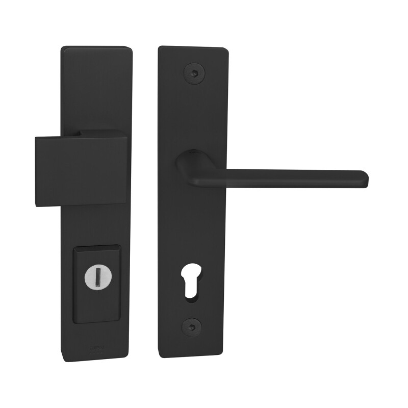 Varnostno okovje MP TI - FORTE PLUS 3214/ELIPTICA 3098 - SH (debelina vrat 84-90 mm) - BS - Črna mat