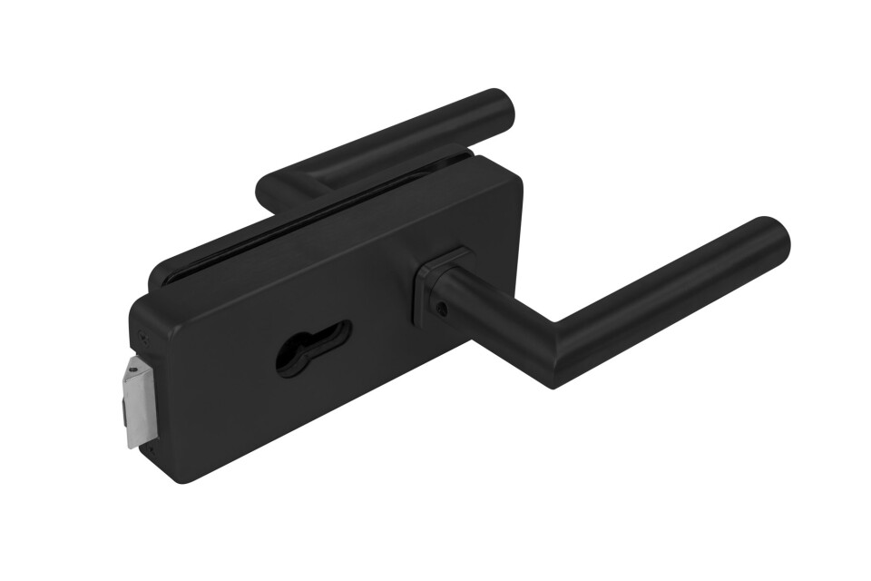 Steklena KLJUČAVNICA z ročajem MP FAVORIT UNIQUE R8- PZ (BS - Matte Black)