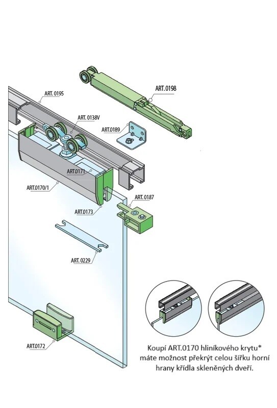 DRSNI SISTEM MP SERIJA 100 SILENT GLASS S 80 KG SP