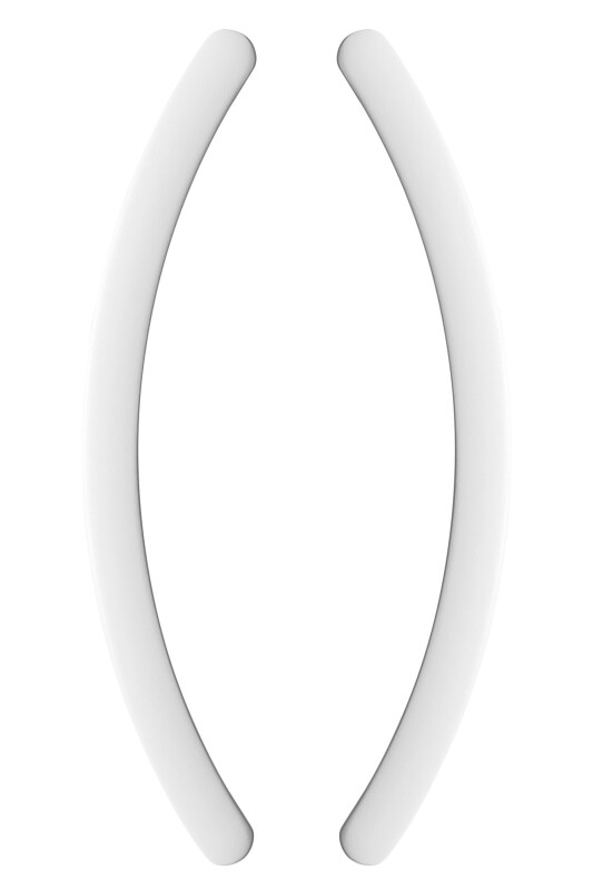 ROČKA ZA DRSNA VRATA MP ONE - par (mat bela) - dolžina 375 mm