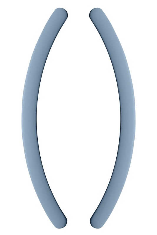 ROČKA ZA DRSNA VRATA MP ONE - par (modra mat) - 375 mm