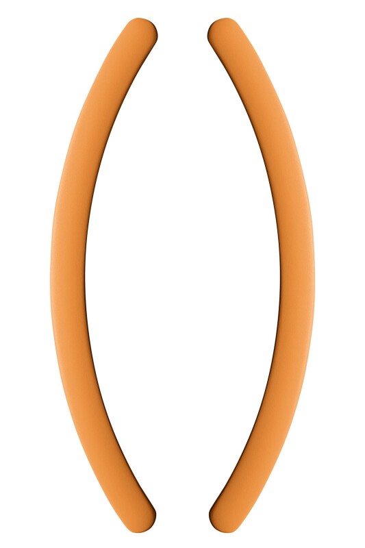 ROČKA ZA DRSNA VRATA MP ONE - par (oranžna mat) - 375 mm