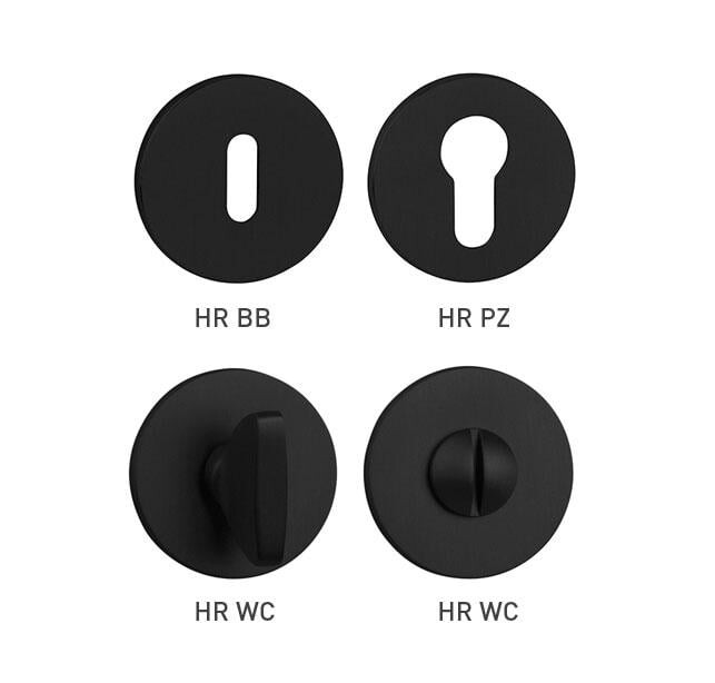 Rozeta za vrata MP TI - R 5S (BS - mat črna)