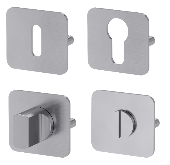 Rozeta za vrata za ročaj MP GK - ONE - HR (BN - brušeno nerjaveče jeklo)