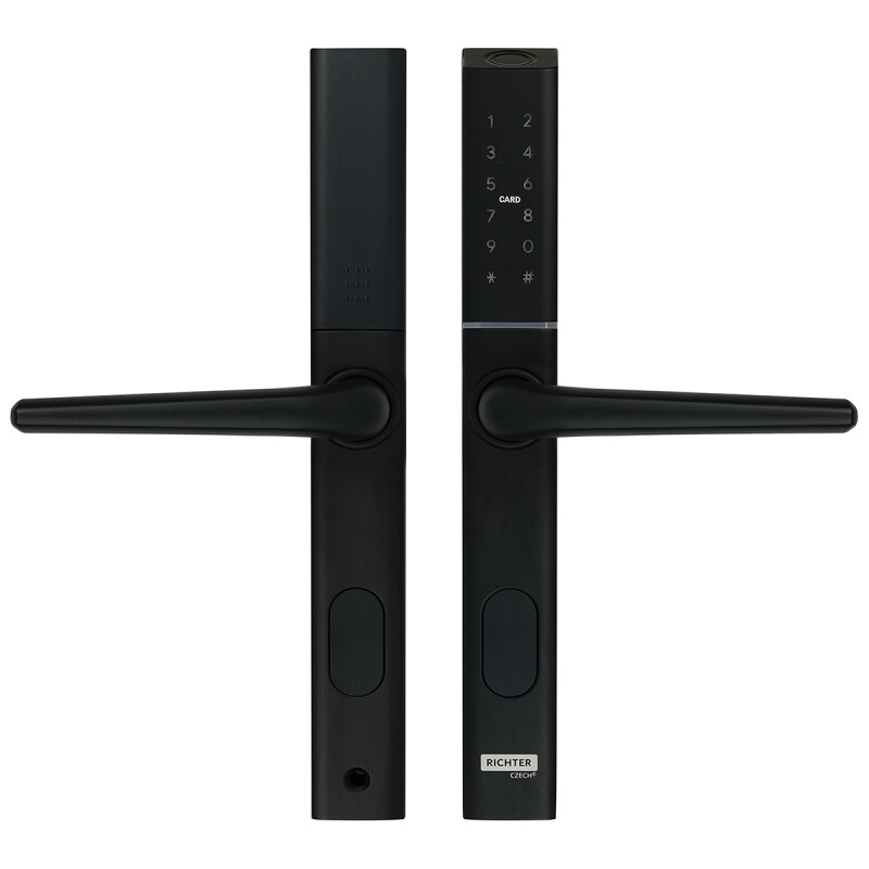 Richter digitalna kljuka za vrata DH.S3B-C.CE (črna)
