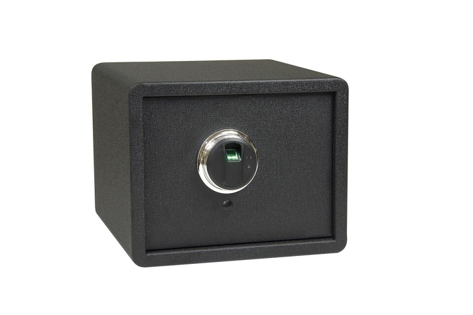 Jekleni sef z elektronsko ključavnico s prstnim odtisom RS.30R.FIN