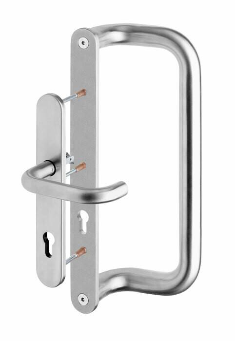 Cevni ročaj ROSTEX G z ročajem (mat nerjaveče jeklo)