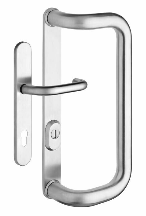 Cevni ročaj ROSTEX G z ročajem in pokrovom (mat nerjaveče jeklo)