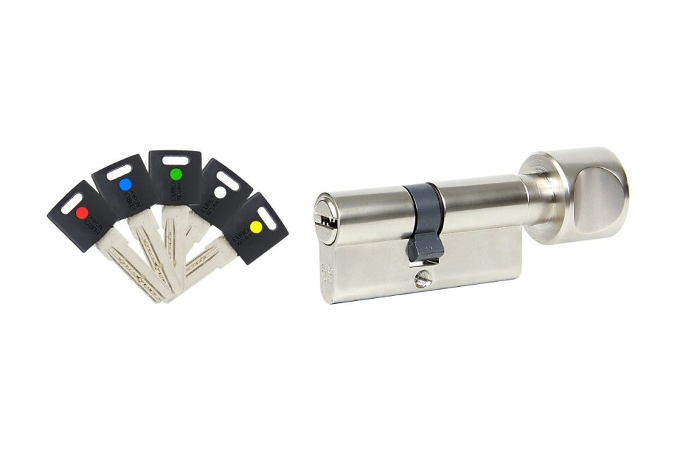 Vložek za vgradnjo cilindra z gumbom Richter EURO XCOLOR RC1