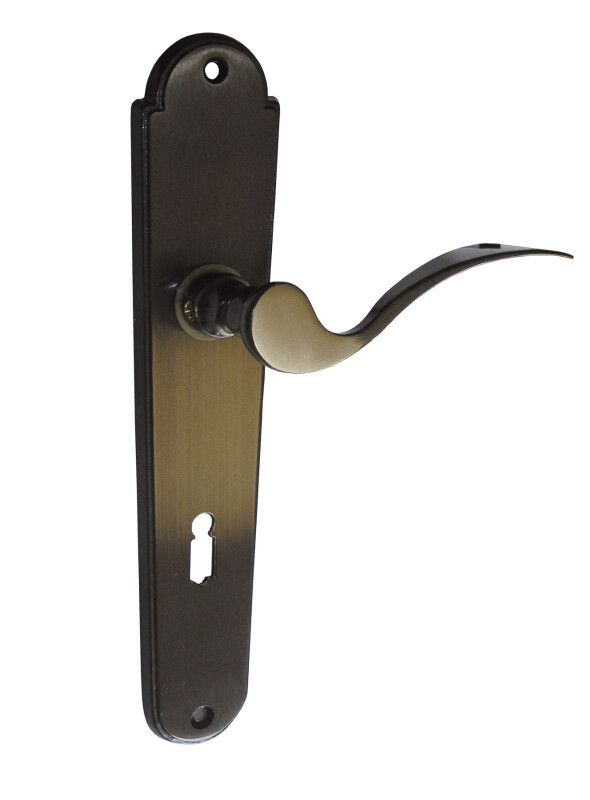 AKCIJA Vratno okovje Lienbacher Combi - L (medenina) - WC, razmik 72 mm