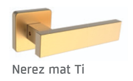 Okovje za vrata ROSTEX CASTELO/H (NERJEĐE JEKLO MAT TITAN)
