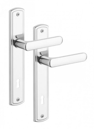 Okovje za vrata ROSTEX PROFIO (SIJOČI KROM - NERJAVEČE JEKLO)