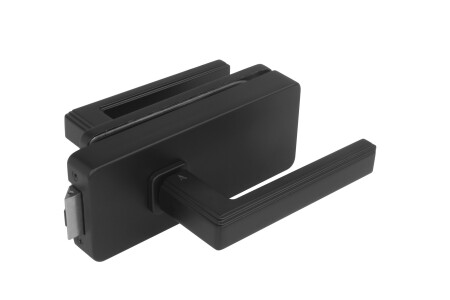 KLJUČAVNICA za steklena vrata MP UNIQUE R8 z ročajem RAFLESIA - brez čelne luknje (BS - Matte Black)