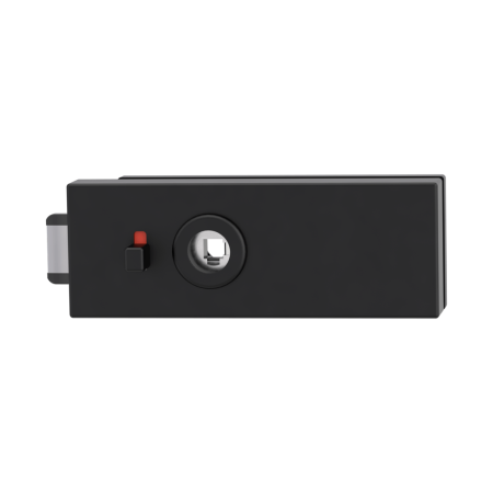 Steklena vrata LOCK MP GK - PURISTO S - WC S2L (BS - mat črna)