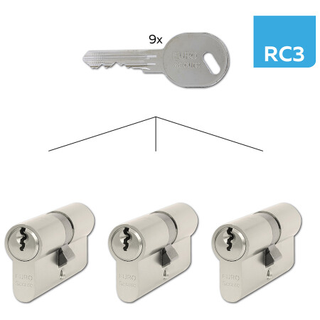 Komplet 3 cilindričnih vložkov RICHTER ES.30/35.NI.SET3
