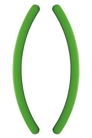 ROČKA ZA DRSNA VRATA MP ONE - par (mat zelena) - 375 mm