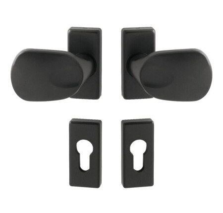 Kljuka za vrata MP WA - FELIX - UR (rjavo-siva (RAL 8019)