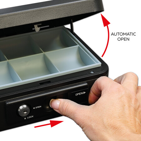 Jeklena blagajna z vzvodom RICHTER LC.300 (mat črna)