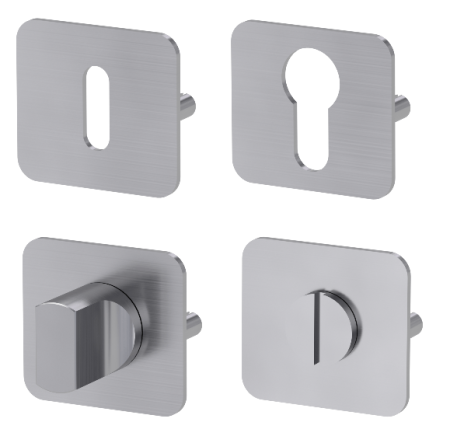 Rozeta za vrata za ročaj MP GK - ONE - HR (BN - brušeno nerjaveče jeklo)