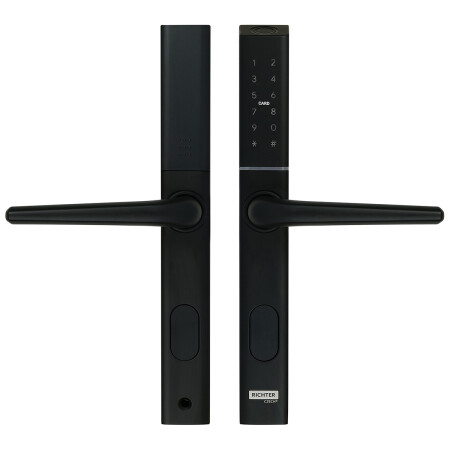 Richter digitalna kljuka za vrata DH.S3B-C.CE (črna)