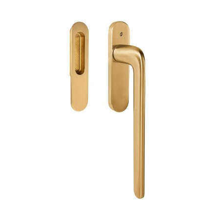 Drsna portalna kljuka MP CB - HS PORTAL ID313 - kljuka/lupina (zlata mat)