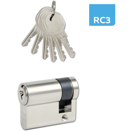Varnostni polcilinder RICHTER EURO SECURE (MATT NIKEL) - RC3