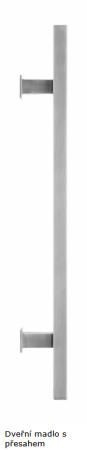 Kljuka za vrata ROSTEX ALFA (mat inox) - obojestranska