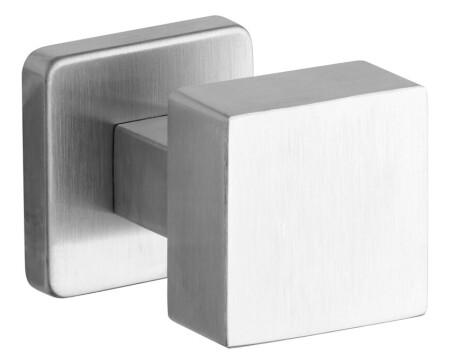 Gumb s kvadratnim ščitom ROSTEX DESIGN/H (nerjaveče jeklo)