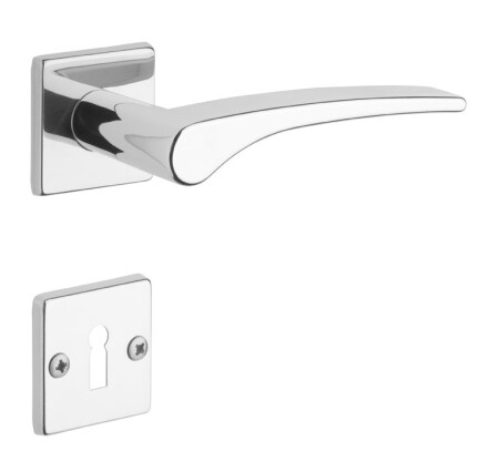 Okovje za vrata ROSTEX PRAKTIK/S (krom nerjaveče jeklo, sijajno)