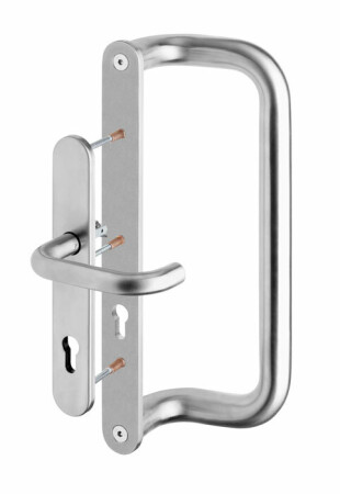 Cevni ročaj ROSTEX G z ročajem (mat nerjaveče jeklo)