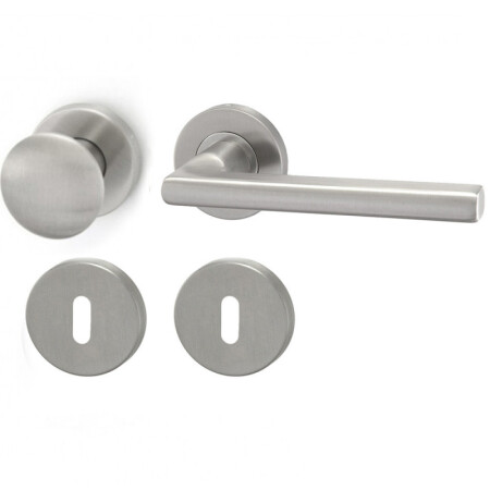 Okovje za vrata HOLAR MT 13 s kroglo in rozeto (nerjaveče jeklo)