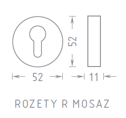 Rozeta za armaturo ACT R WC (MEDENINA)