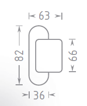 Ročaj ACT barvan OV (BELA)