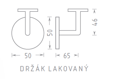 Nosilec ročaja ACT (krom)