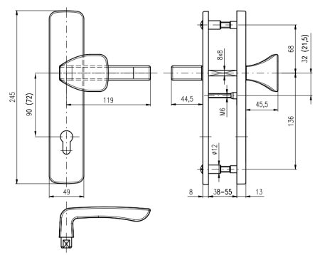 Varnostna armatura ROSTEX BK 802 ASTRA (TITAN GOLD)