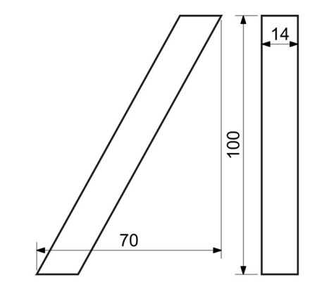 Hišne številke RICHTER 3D RN.100LV (ALUMINIJ)